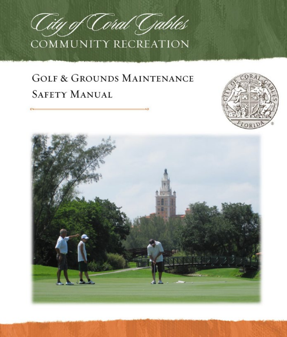 Golf and Grounds Maintenance Safety Manual image