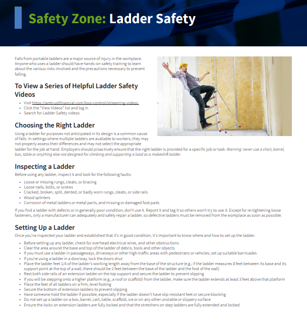 Ladder Safety image