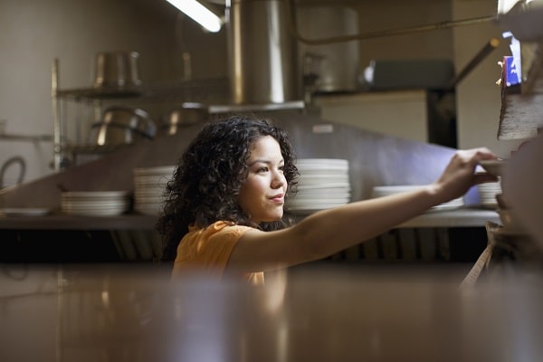 seasonal young worker in the restaurant industry