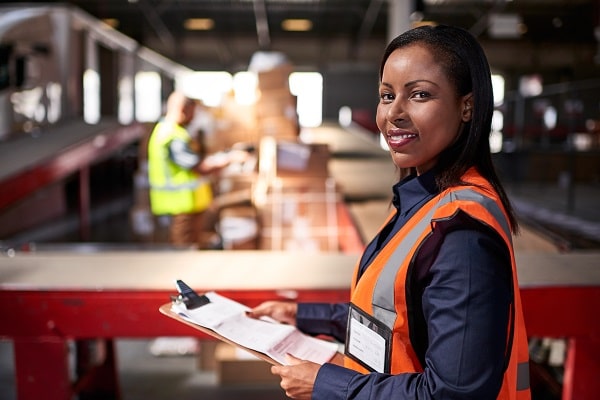 worker implementing a risk management program