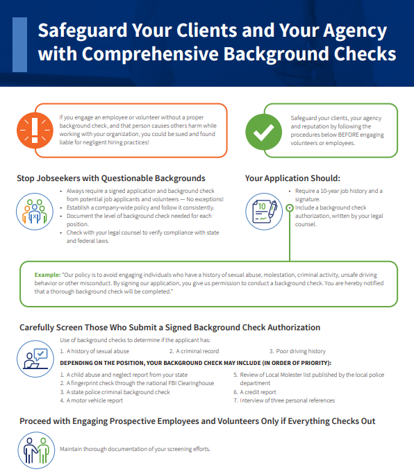 Safeguard Your Clients and Your Agency  with Comprehensive Background Checks image