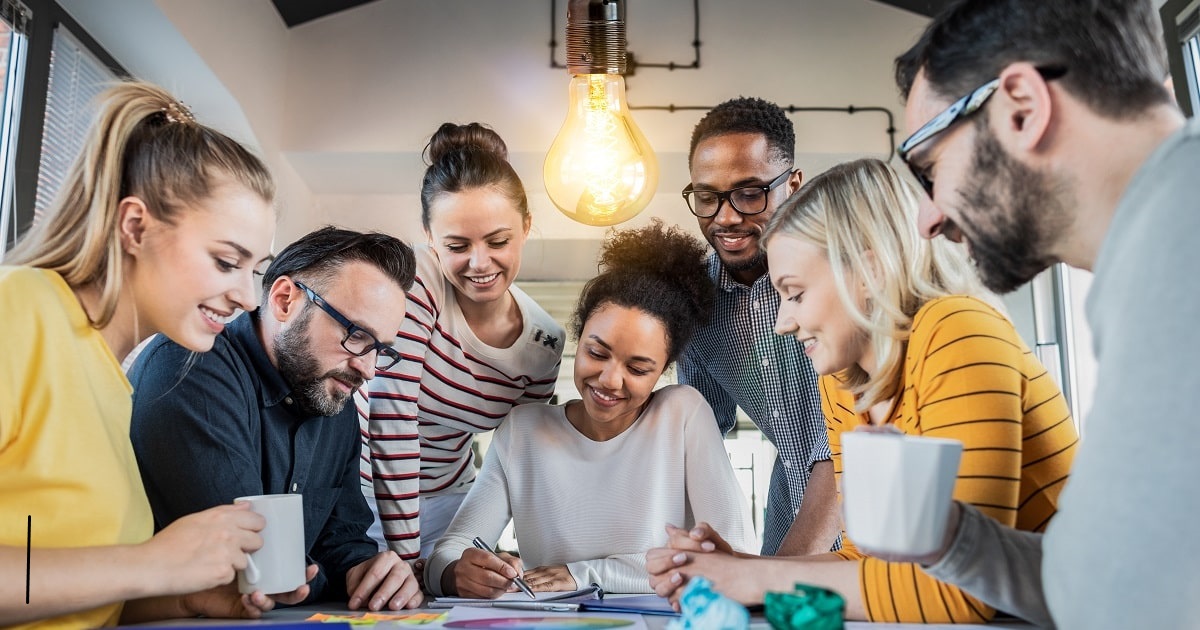 employees reviewing policy for substance abuse in the workplace